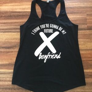 Black “EX boyfriend” Tank Top